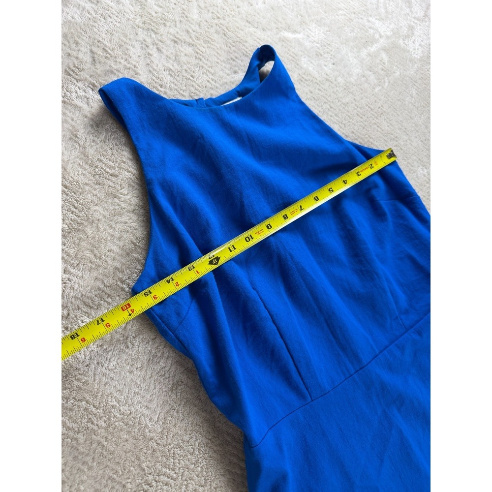 A New Day Fit & Flare Dress Womens S Royal Blue Classic Sleeveless - Picture 10 of 12